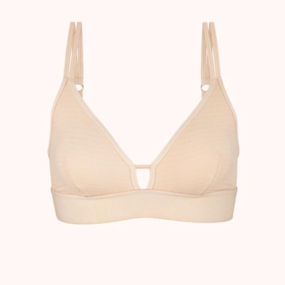 NWT Lively Striped Mesh Bralette